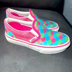 Mermaid vans little girls 11.5